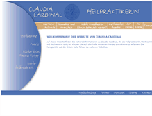 Tablet Screenshot of claudia-cardinal.de